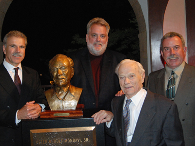 Unveiling bronze bust of Peter Mondavi Sr., Napa County Wine Pioneer